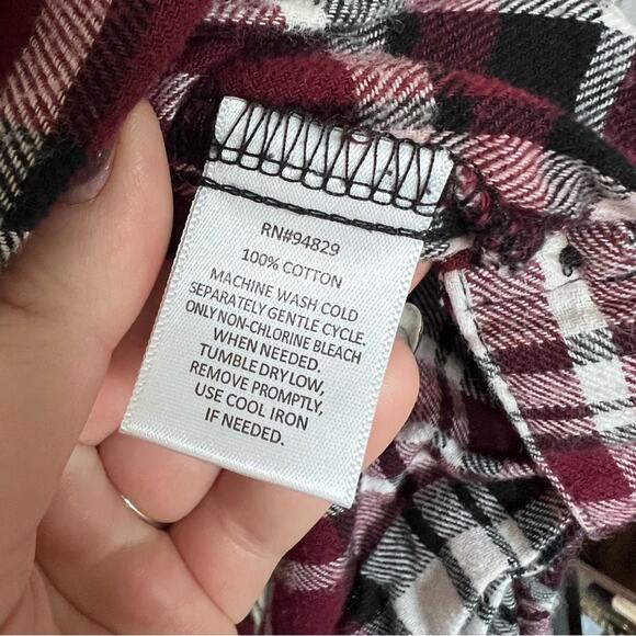 Derek Heart Plus Plaid Button Down Shirt 100% Cotton Womens 3X - Picture 6 of 8